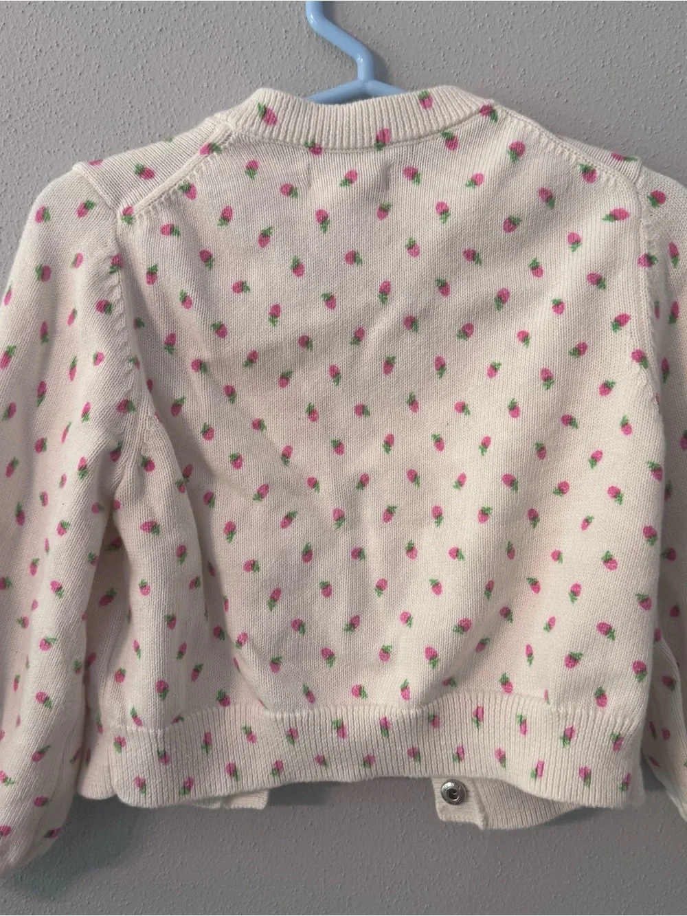 Amazon Essentials x Sofia Grainge Girls Strawberry Print Cotton Cardigan 3T